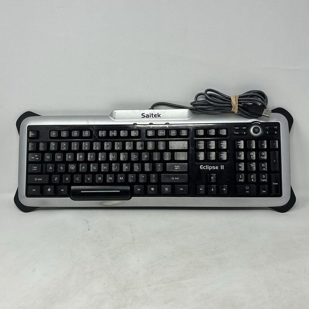 Saitek Eclipse II Keyboard PK02AU Model KU-0603 • Works